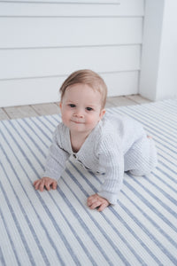 Textured Blue Stripe